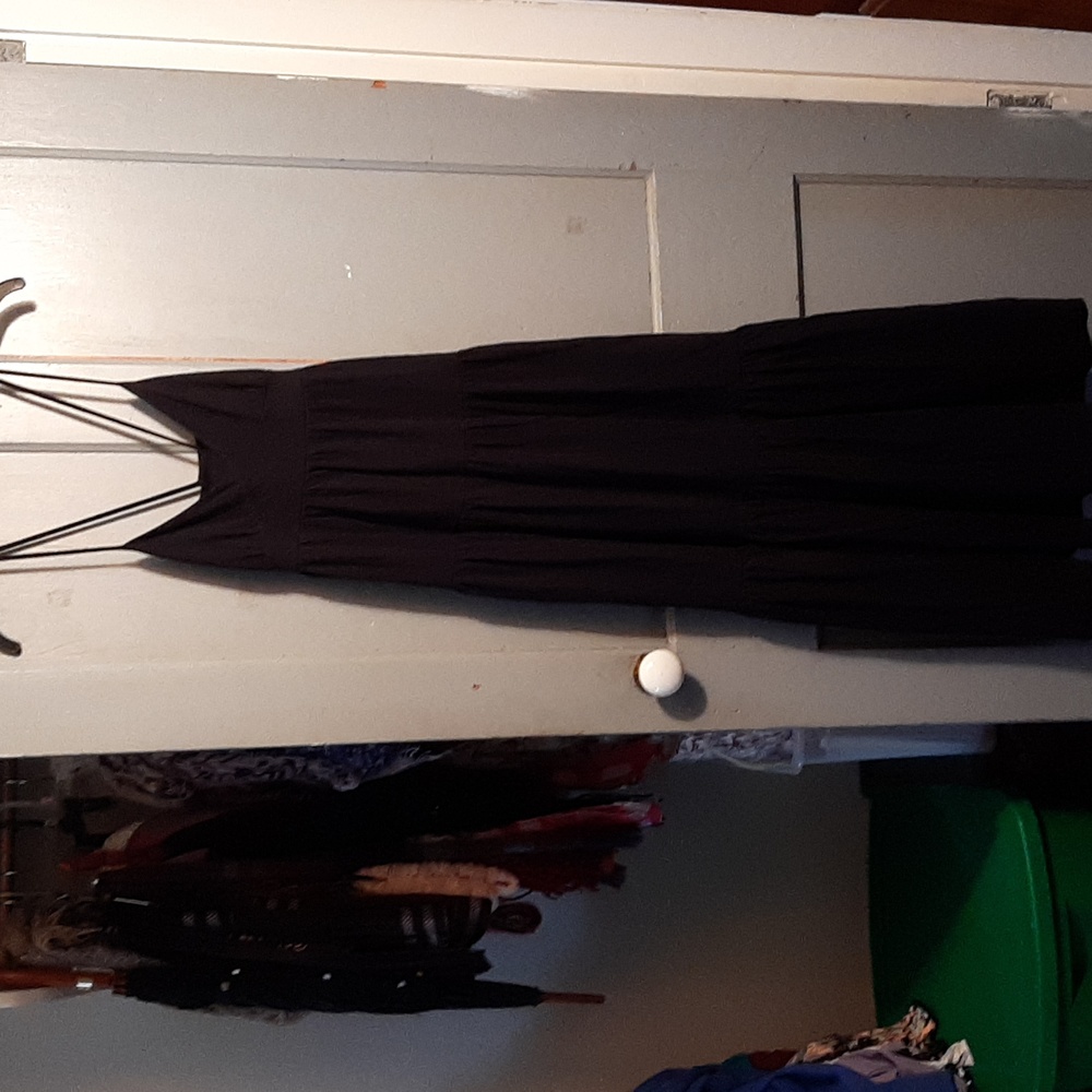 Gap black maxi dress